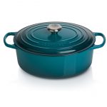 Le_Creuset_Braeter_oval_S_Deep_Teal_frei